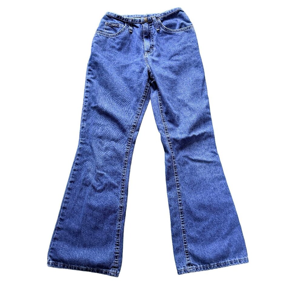 Vintage Riders by Lee Girls 14 Bootcut Jeans 90s Y2K Medium Wash Low Rise Denim